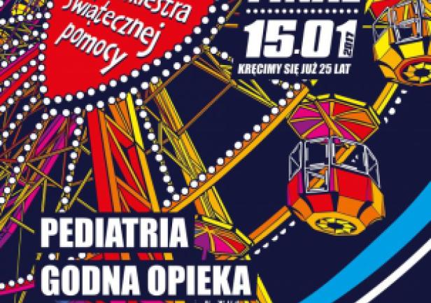 Plakat 25. Finału Wielkiej Orkiestry Świątecznej Pomocy