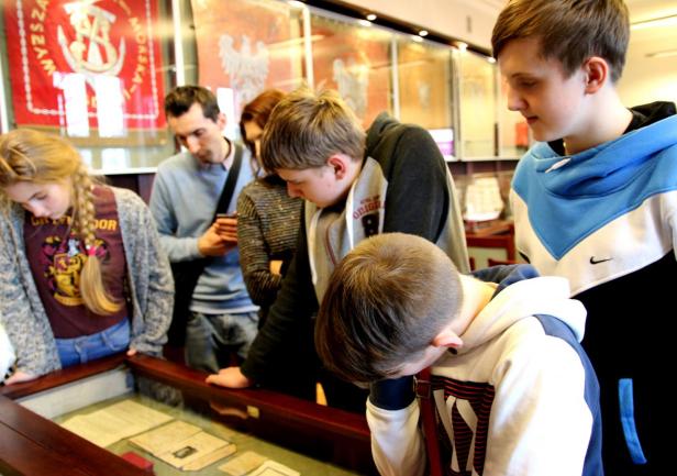 Wizyta uczniów w AMG, fot. Magdalena Zajk