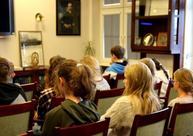 Wizyta uczniów w AMG, fot. Magdalena Zajk