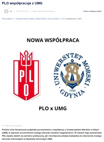 PLO współpracuje z UMG