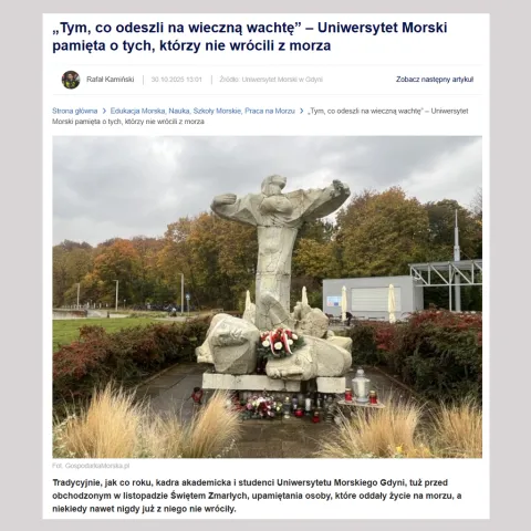 Artykuł z portalu Gazetamorska.pl