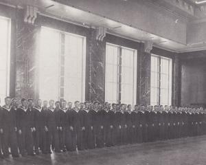 Pierwsze powojenne Święto Szkoły, 8 grudnia 1945 roku.