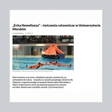 Wycinek z publikacji medialnej nt. pokazów ITR