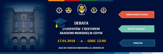 Debata z Rektorem Akademii Morskiej w Gdyni