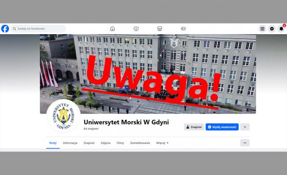 Uwaga! Fałszywy profil UMG na Facebooku!