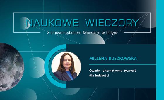 Plansza z tytułem Naukowe wieczory z UMG