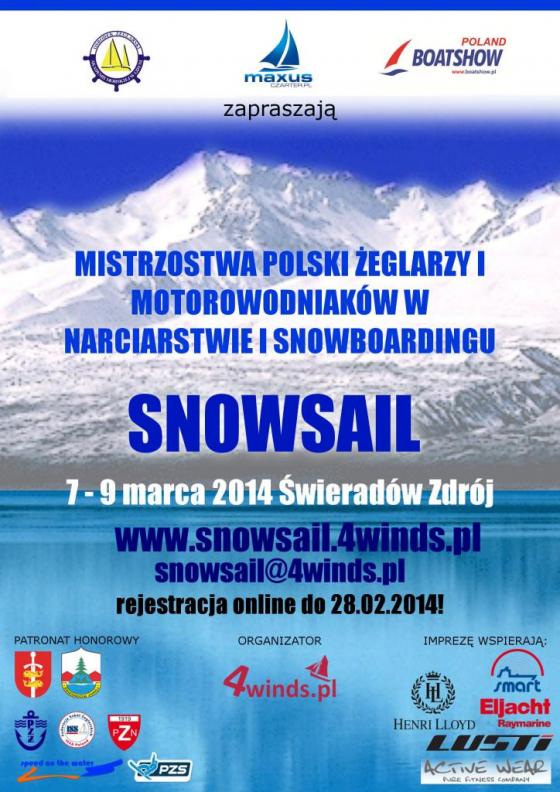 Mistrzostwa Polski Żeglarzy i Motorowodniaków w Narciarstwie i Snowboardingu SNOWSAIL 2014