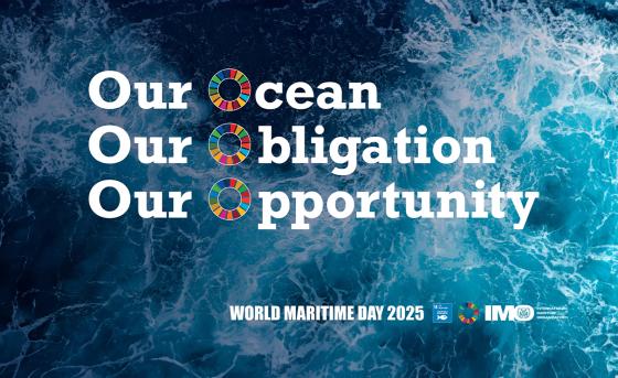 Plansza z hasłem Our Ocean, Our Obligation, Our Opportunity