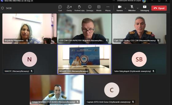 Screen z monitora komputera - uczestnicy referatu