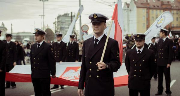 Akademia Morska poczas Parady Niepodległości, fot. Maciej Mazurek