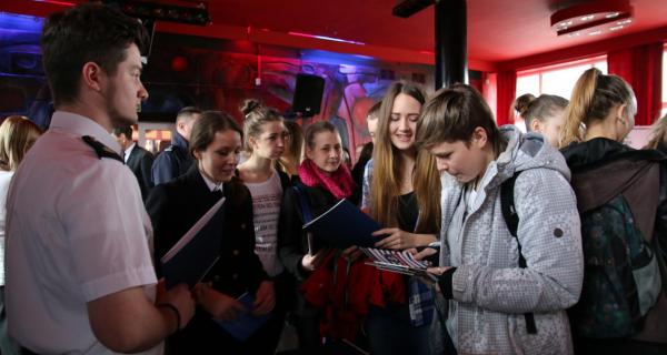 Stoisko AMG podczas targów edukacyjnych w Kolnie, fot. Katarzyna Okońska