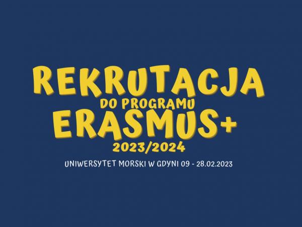 Trwa Rekrutacja Do Programu Erasmus+ | Uniwersytet Morski W Gdyni